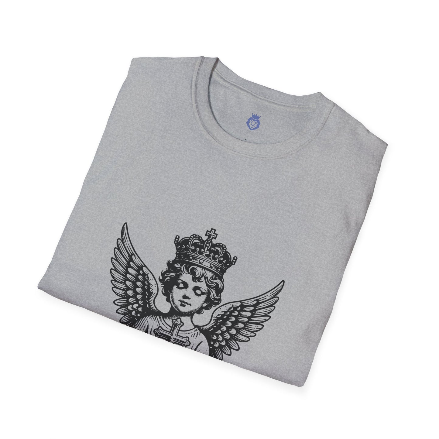 Angelic Faith T-Shirt for Spiritual Comfort, Casual Wear, Gift for Believers, Church Events, Religious Celebrations