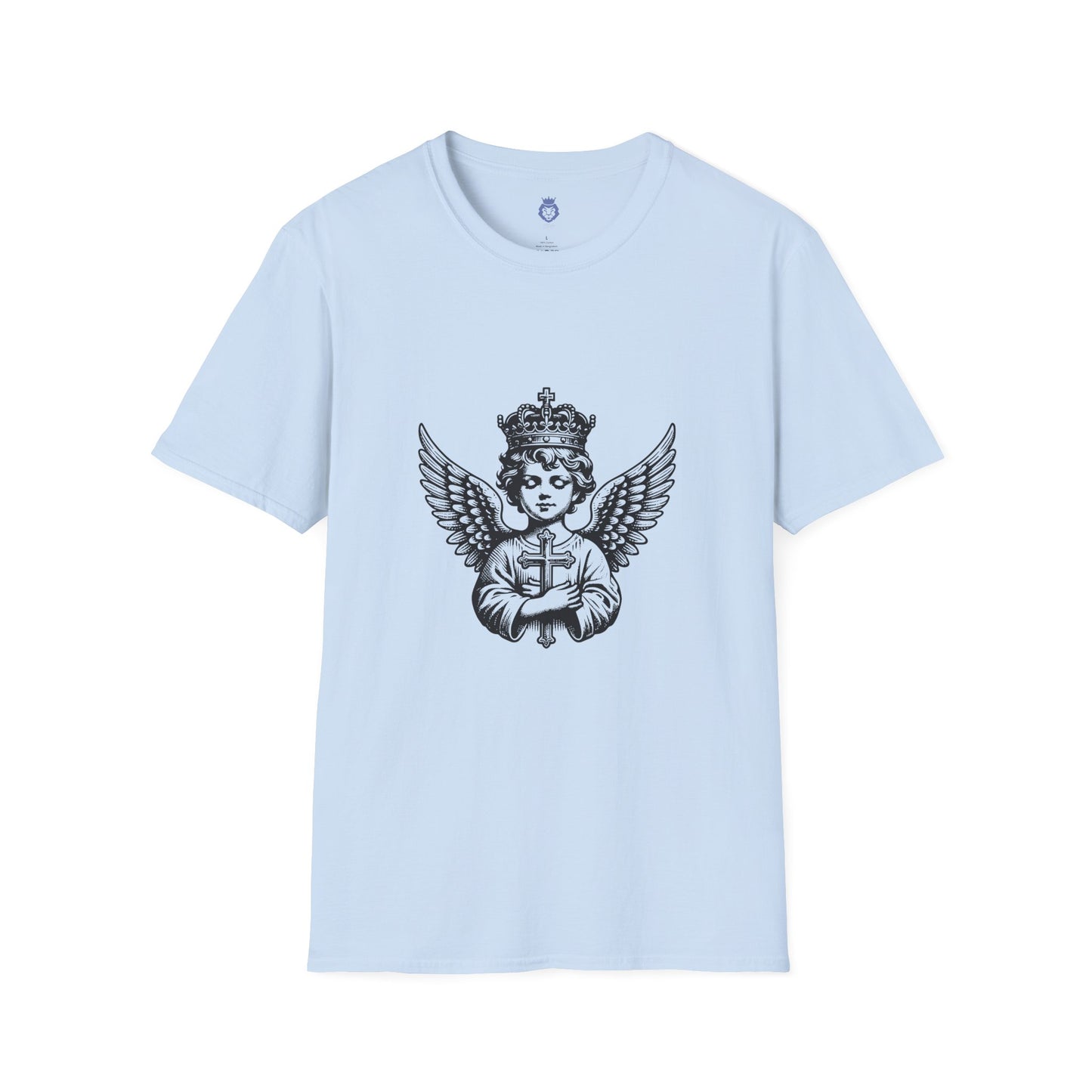 Angelic Faith T-Shirt for Spiritual Comfort, Casual Wear, Gift for Believers, Church Events, Religious Celebrations