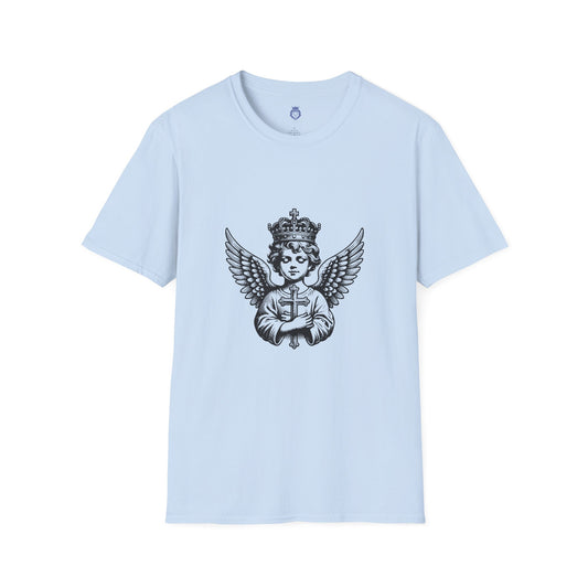 Angelic Faith T-Shirt for Spiritual Comfort, Casual Wear, Gift for Believers, Church Events, Religious Celebrations