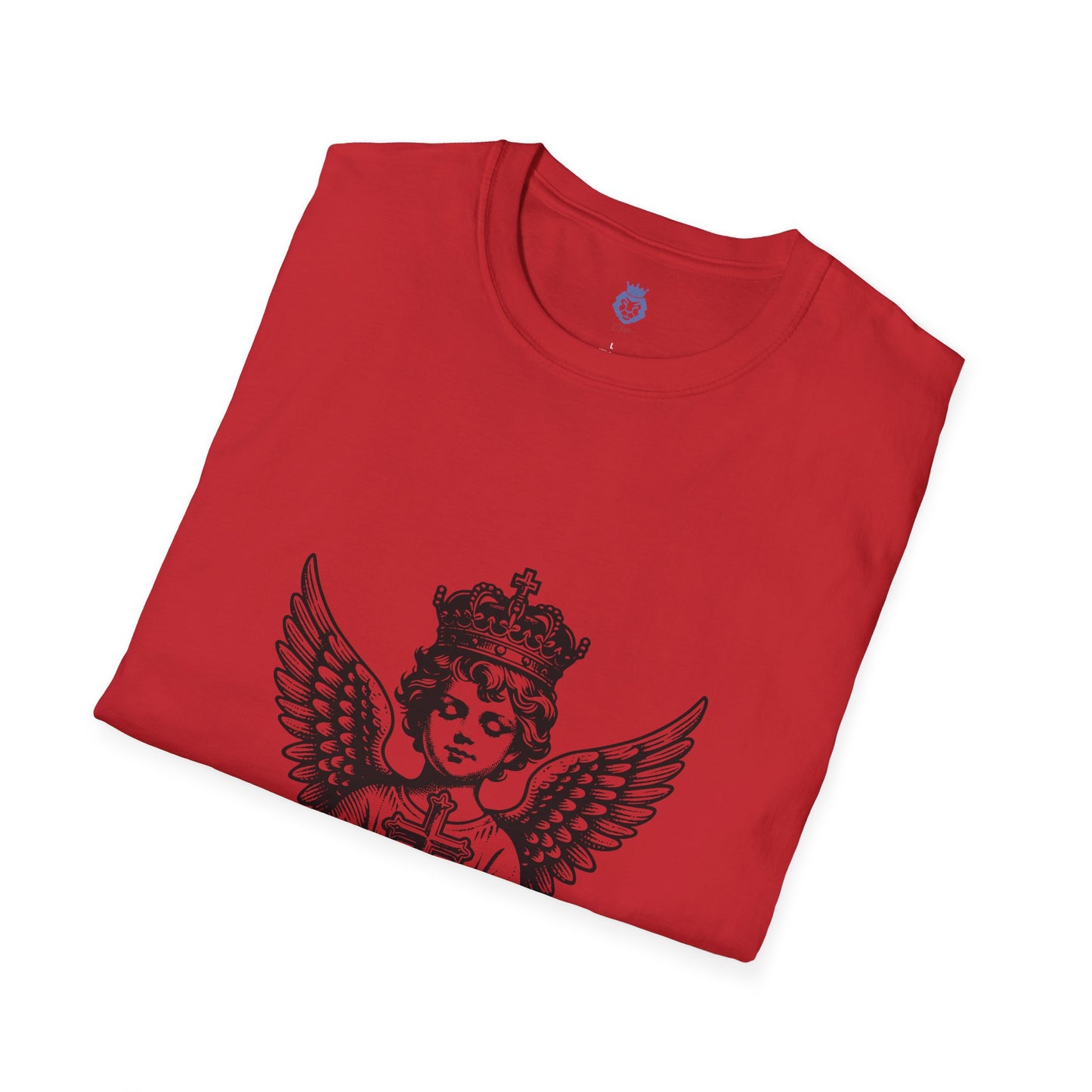Angelic Faith T-Shirt for Spiritual Comfort, Casual Wear, Gift for Believers, Church Events, Religious Celebrations