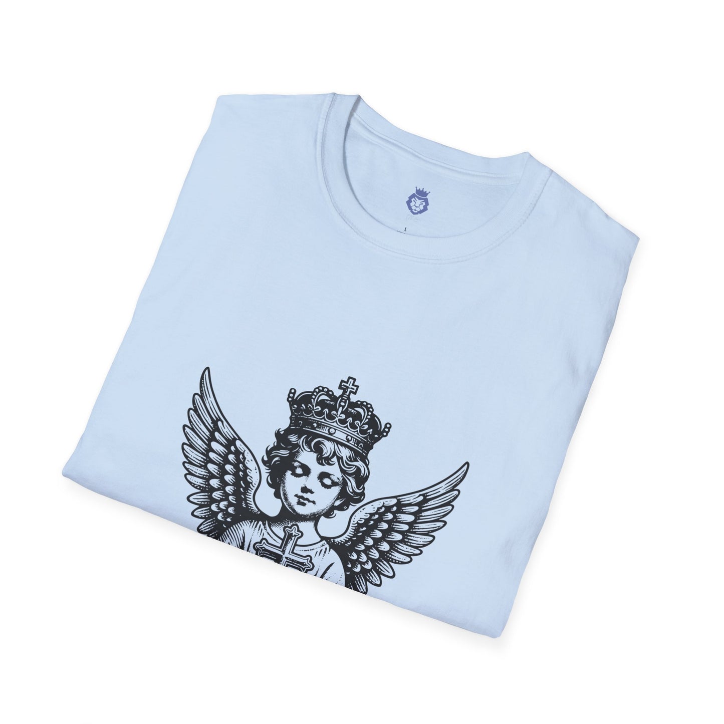 Angelic Faith T-Shirt for Spiritual Comfort, Casual Wear, Gift for Believers, Church Events, Religious Celebrations