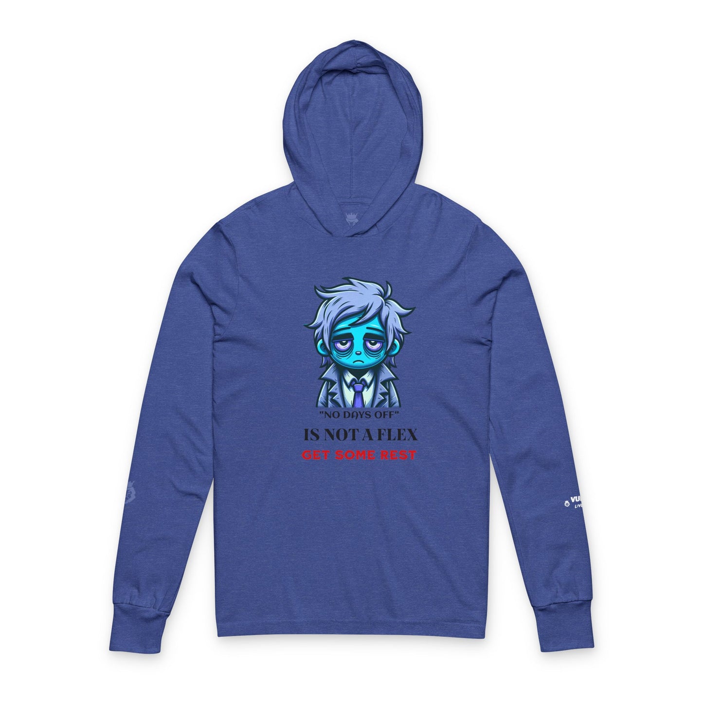 Restful Vibes Hoodie, Chill Outerwear, Casual Weekend Wear, Relaxation Gift, Motivational Apparel, Cozy Unisex Long Sleeve Tee