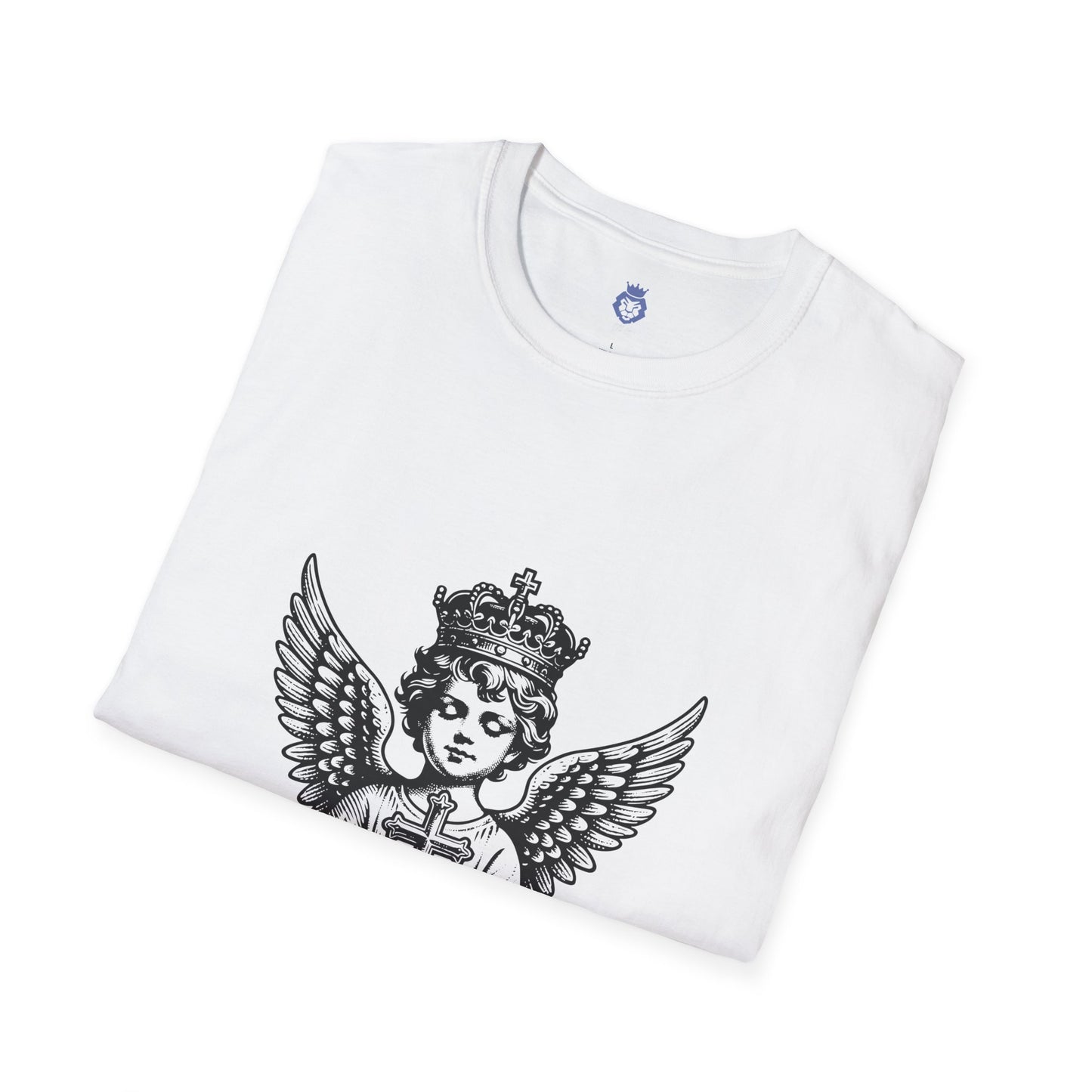 Angelic Faith T-Shirt for Spiritual Comfort, Casual Wear, Gift for Believers, Church Events, Religious Celebrations