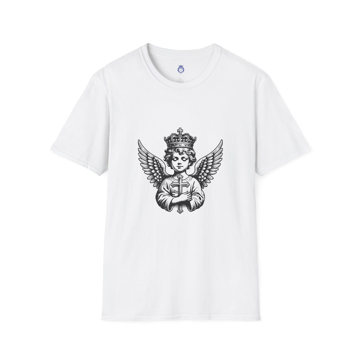 Angelic Faith T-Shirt for Spiritual Comfort, Casual Wear, Gift for Believers, Church Events, Religious Celebrations