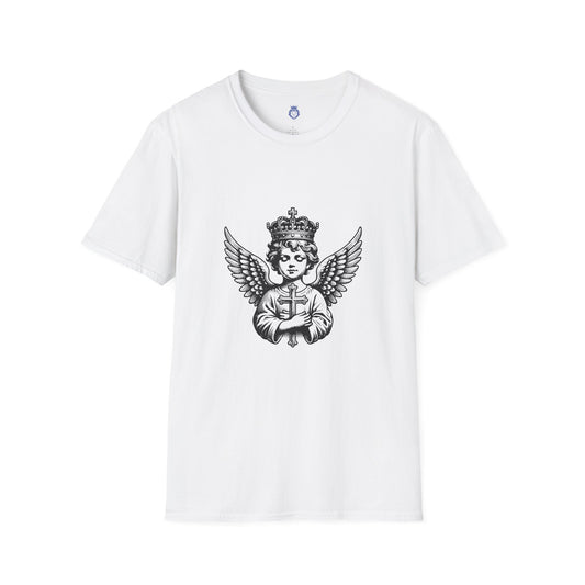 Angelic Faith T-Shirt for Spiritual Comfort, Casual Wear, Gift for Believers, Church Events, Religious Celebrations
