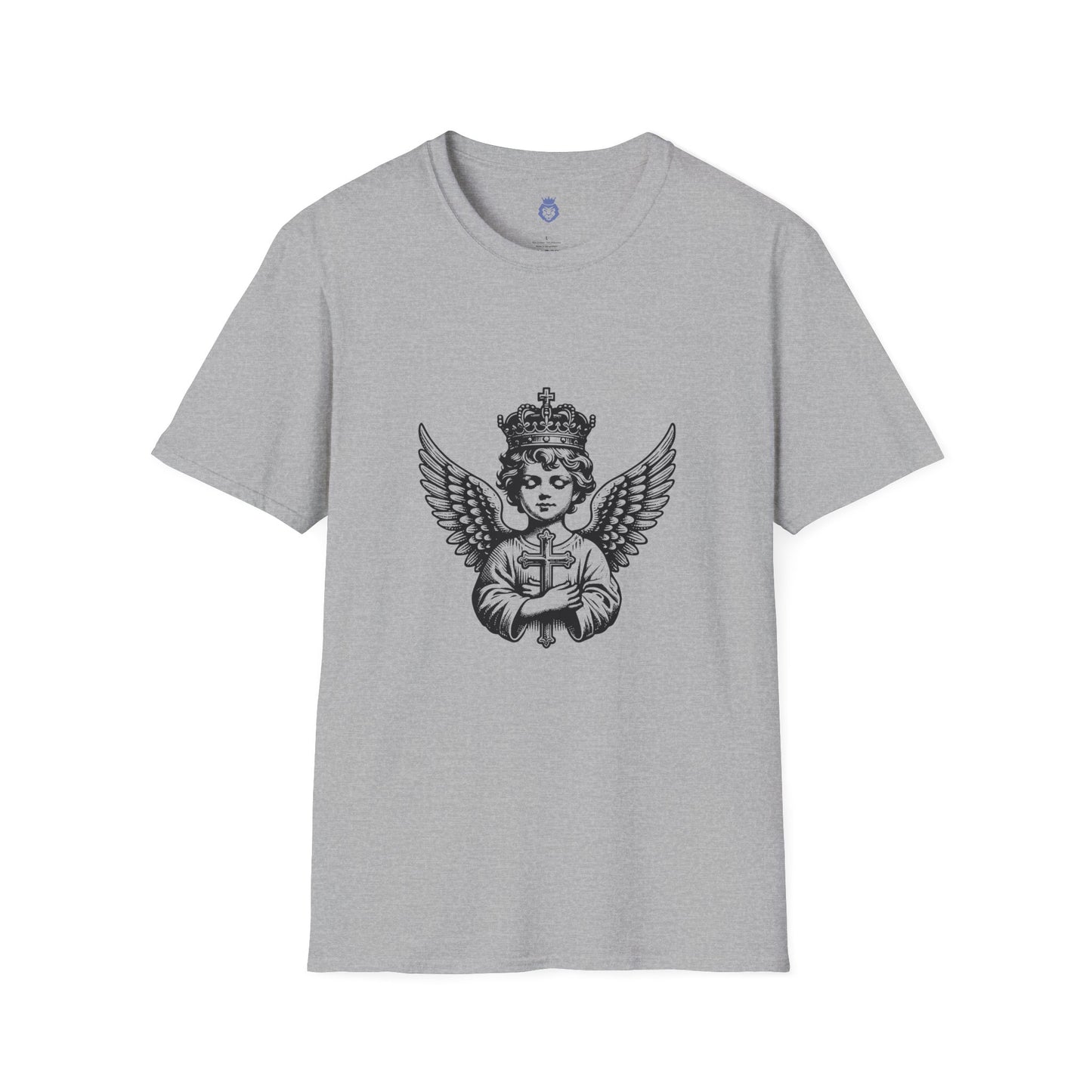 Angelic Faith T-Shirt for Spiritual Comfort, Casual Wear, Gift for Believers, Church Events, Religious Celebrations