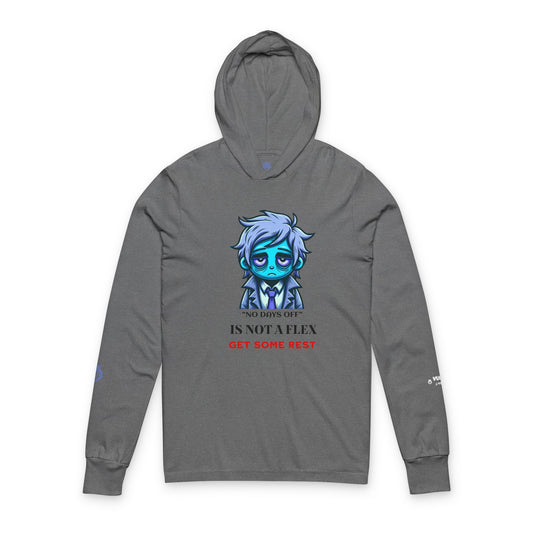 Restful Vibes Hoodie, Chill Outerwear, Casual Weekend Wear, Relaxation Gift, Motivational Apparel, Cozy Unisex Long Sleeve Tee